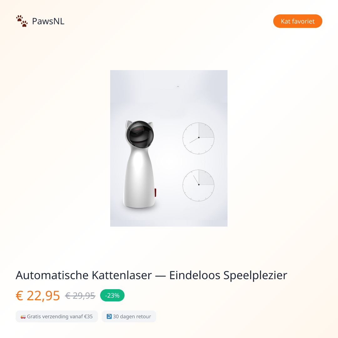 Automatische Kattenlaser — Eindeloos Speelplezier