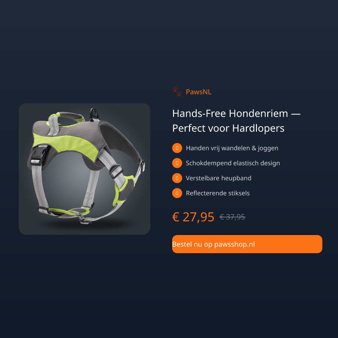 Hands-Free Hondenriem — Perfect voor Hardlopers - thumbnail 2