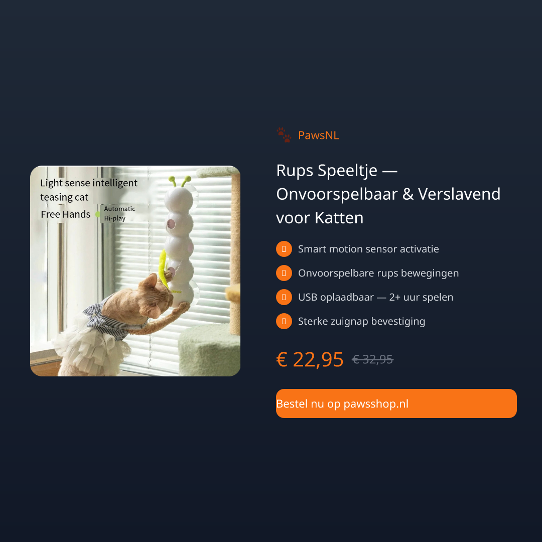 Rups Speeltje — Onvoorspelbaar & Verslavend voor Katten - thumbnail 2