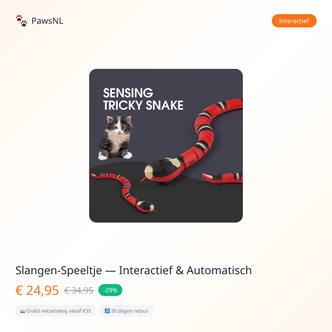 Slangen-Speeltje — Interactief & Automatisch