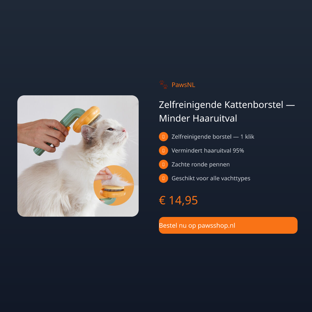 Zelfreinigende Kattenborstel — Minder Haaruitval - thumbnail 2